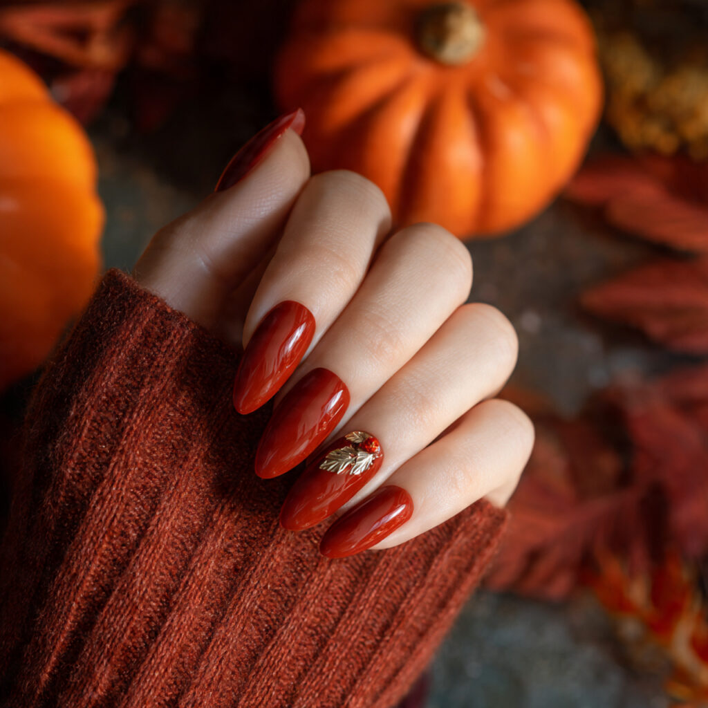Red Fall Nails: 18 Stunning Ideas to Try This Season 4 Rusty Red Vibes