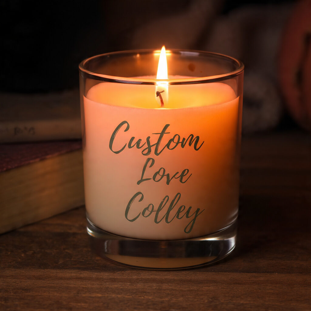 Scented Candle With a Personal Message