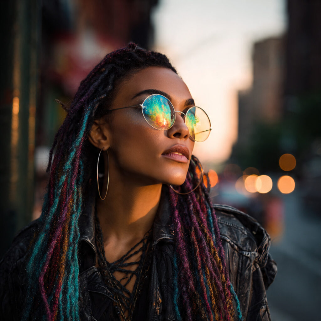 Self-Expression Through Dyed Locs