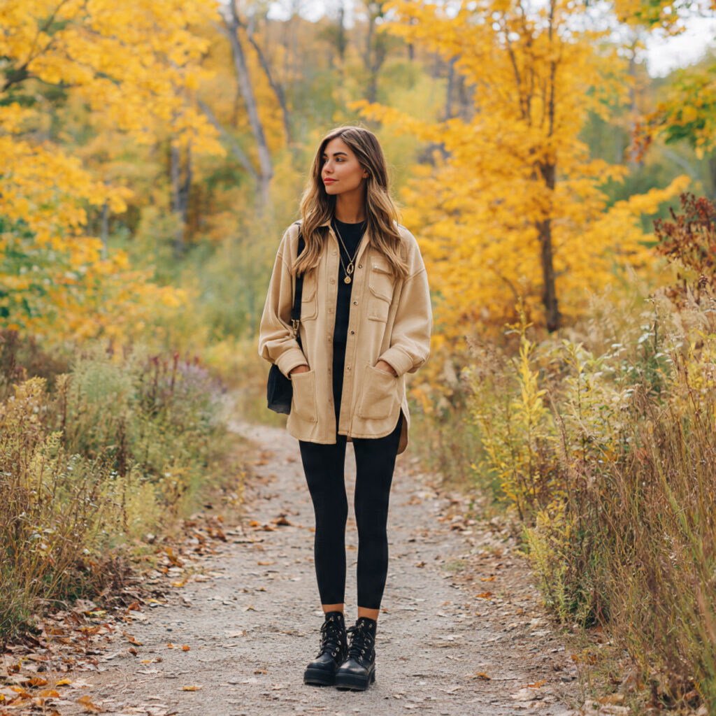 Shacket with Leggings