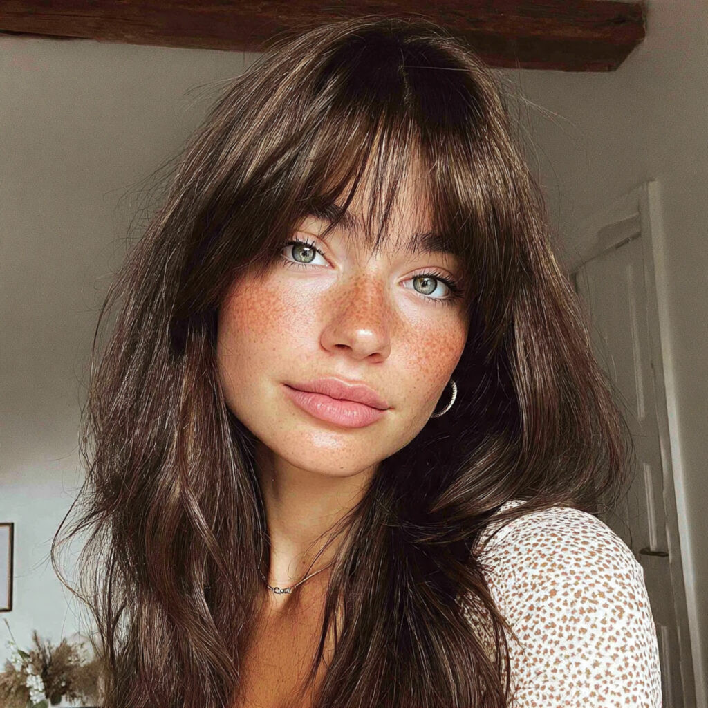 Shag with Curtain Bangs