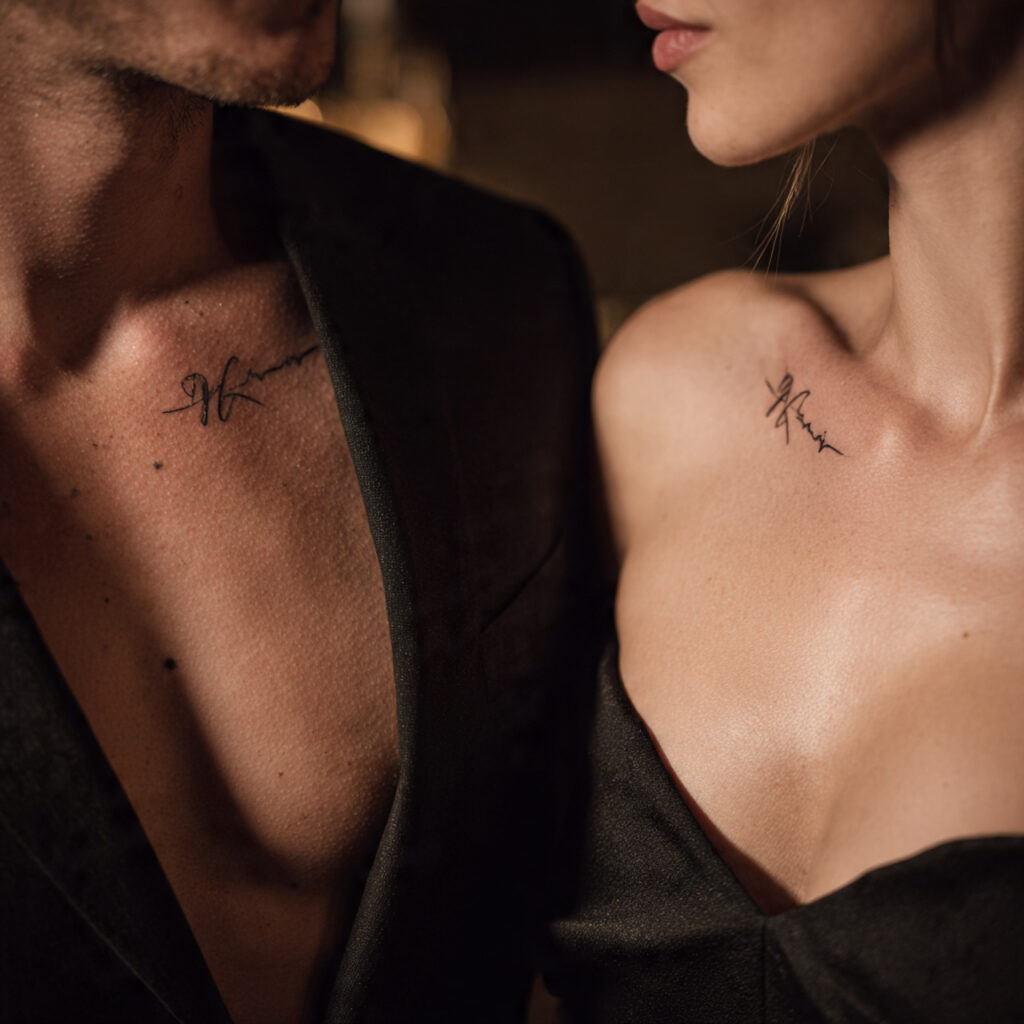 Shoulder or Collarbone Tattoos