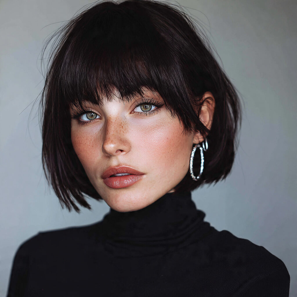 Sleek Wolf Cut for a Polished Look