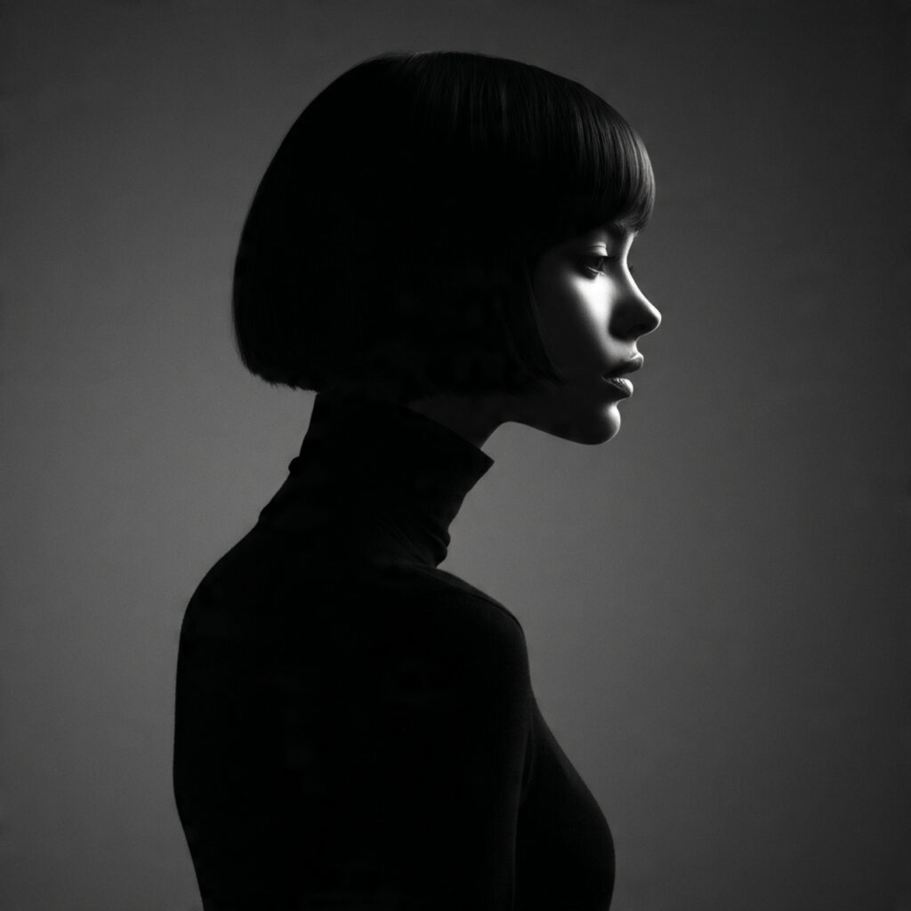 Sleek and Straight Silhouette