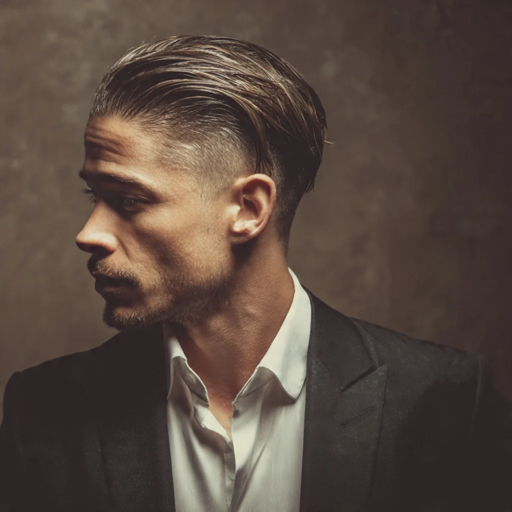 22 Best Faded Mullet Hairstyles for Men – Modern Cuts That Turn Heads 17 Slick Back Fade Mullet