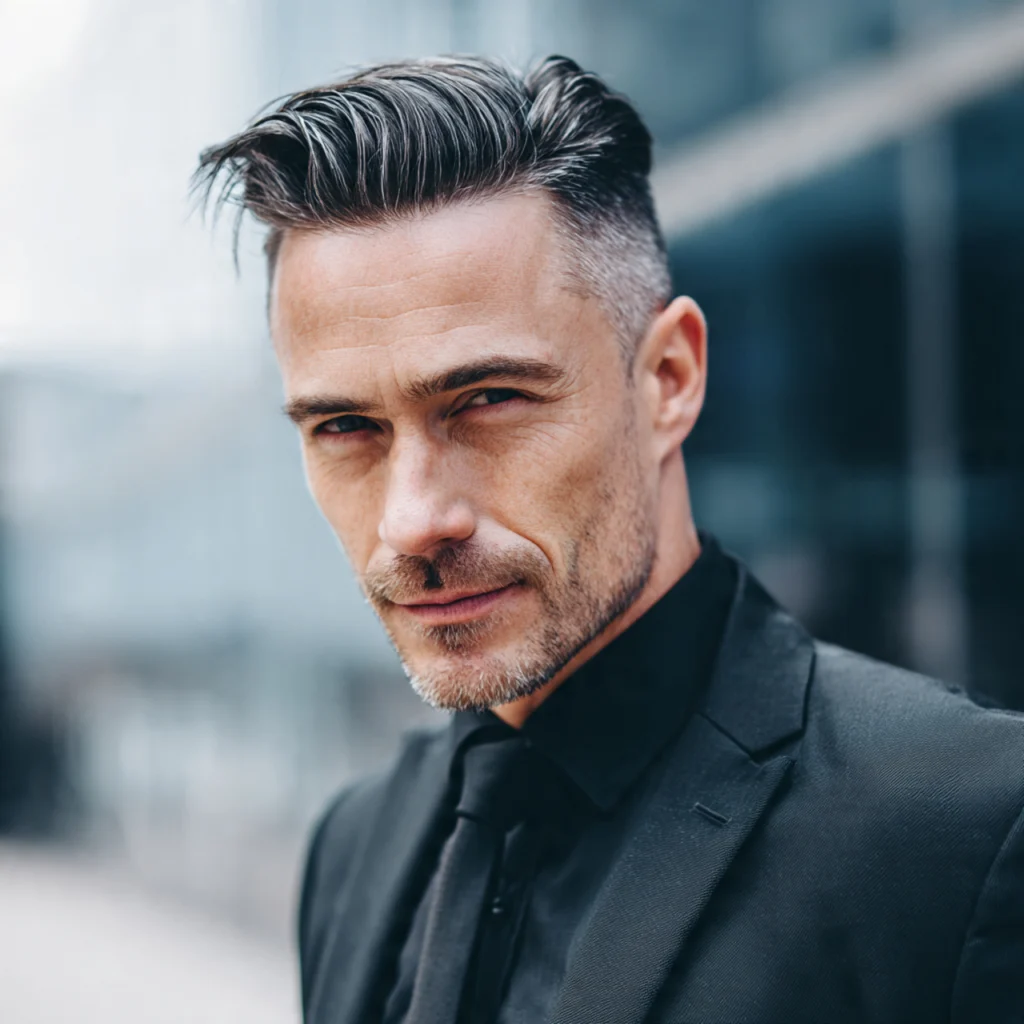 22 Best Faded Undercut for Men – Top Fade Styles & Barber Tips 14 Slicked-Back Faded Undercut