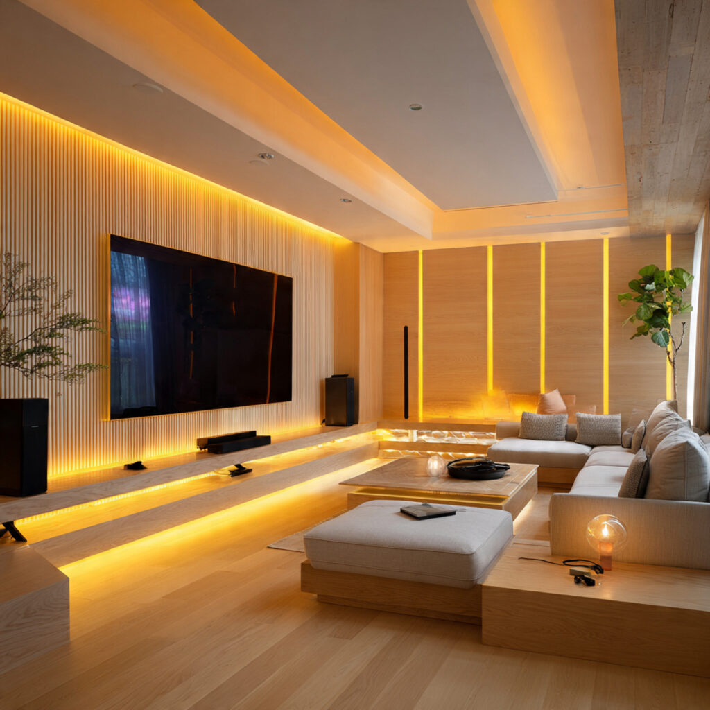 The Ultimate Guide to Creating a Cozy TV Room: 20 Ideas for Comfort, Warmth & Style 16 Smart Home Integration