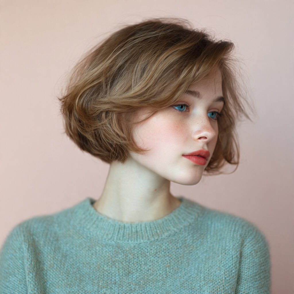 Soft Layered Kitty Bob