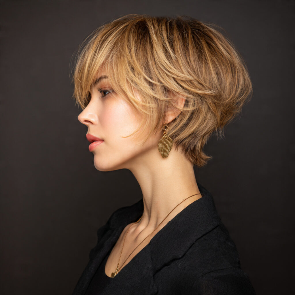 Soft Layered Long Pixie Bob