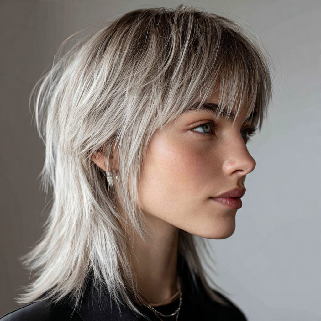 Straight Hair Wolf Cut with Razor Detailing