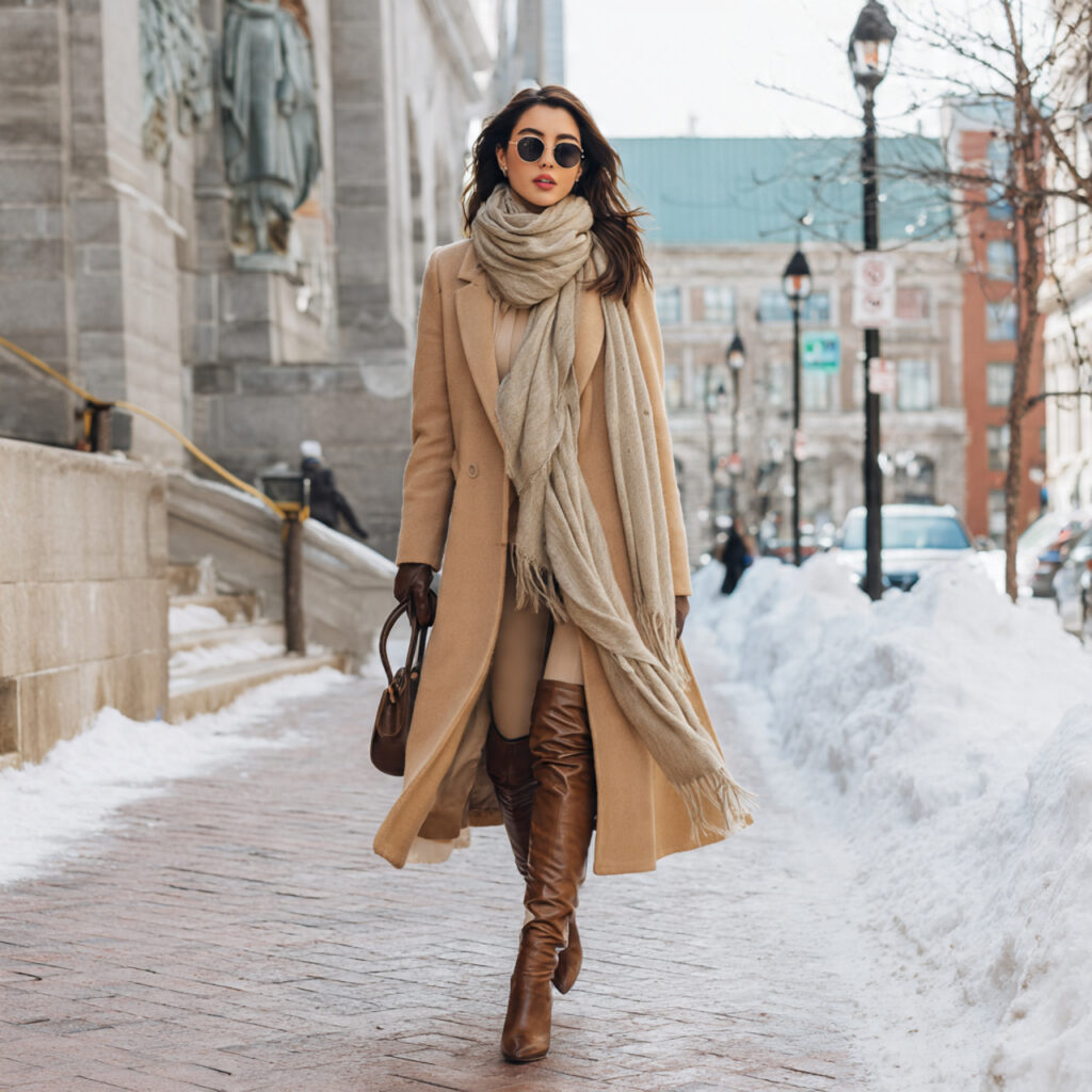 Stylish cold weather fashion