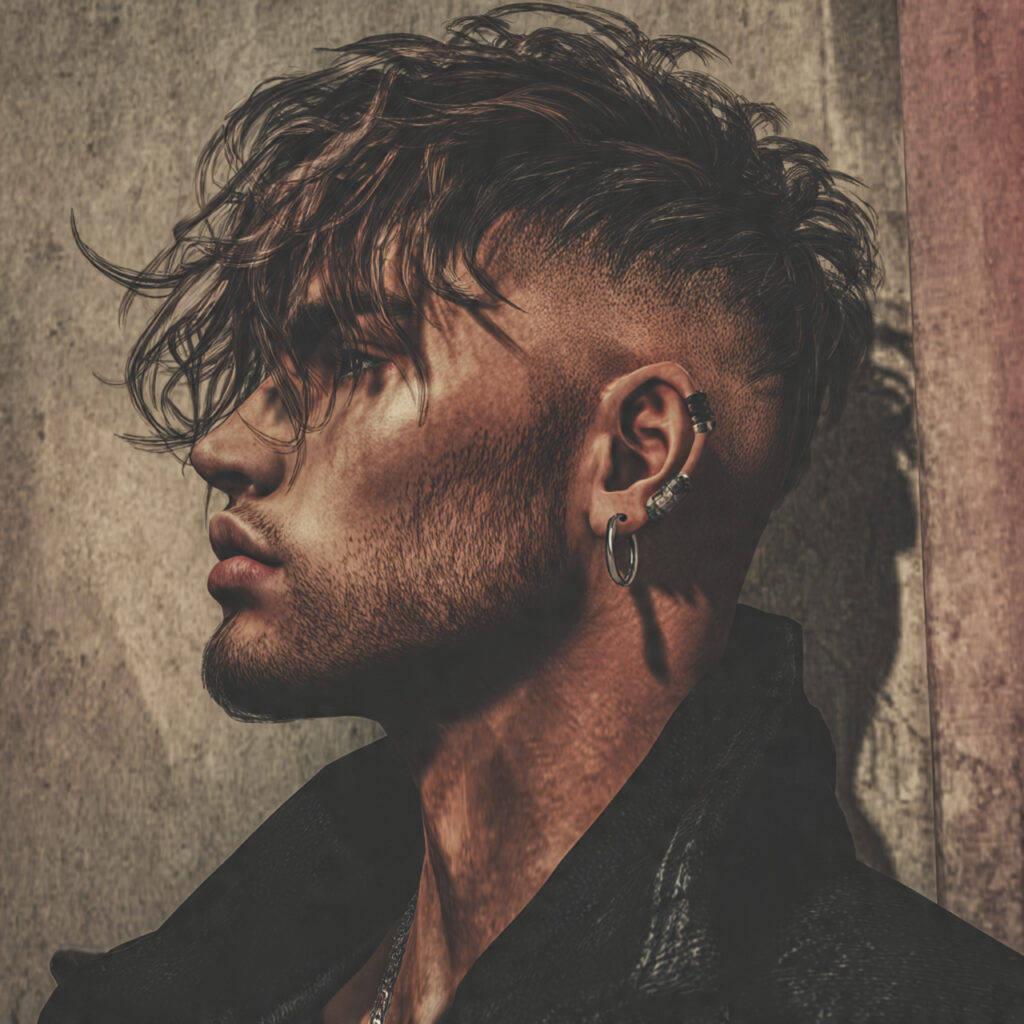 Subtle Mullet with Fade