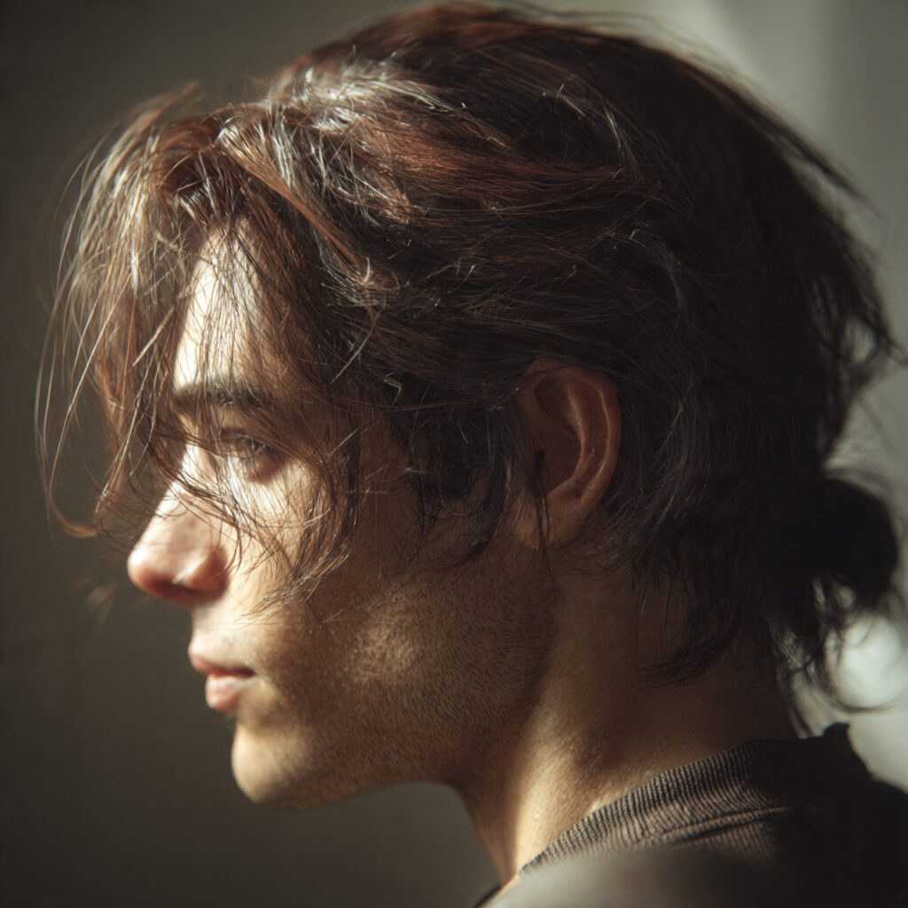 Subtle Mullet with Highlights