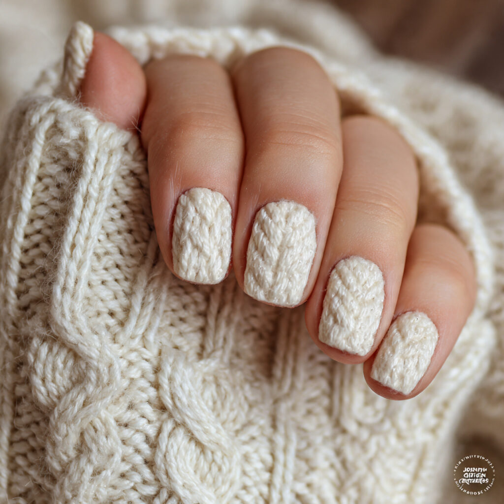 Sweater Texture Nails
