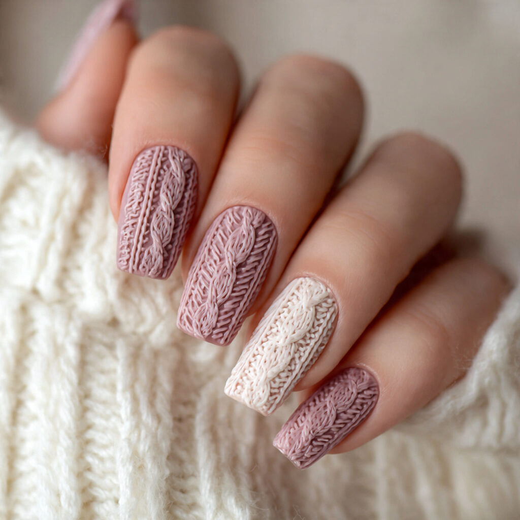 Sweater Texture Nails