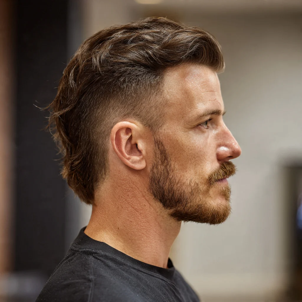22 Best Faded Mullet Hairstyles for Men – Modern Cuts That Turn Heads 7 Taper Fade Mullet