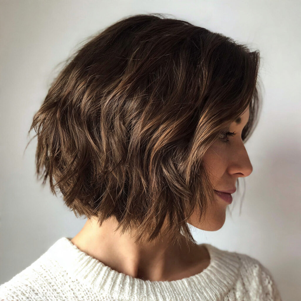 Textured Bob with Layers
