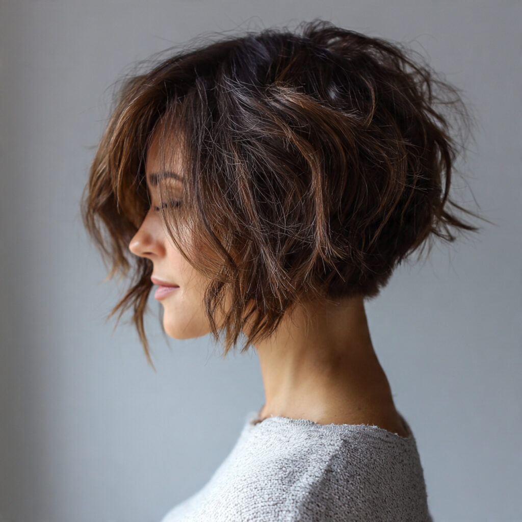 Textured Undercut Bob