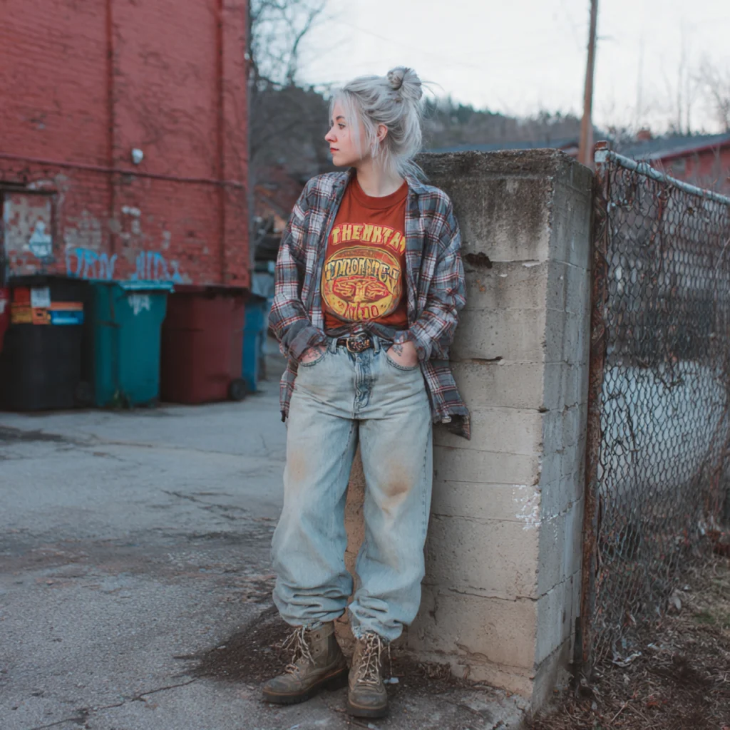 Thrifted Grunge Look