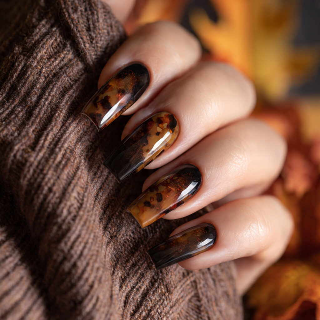 Tortoiseshell French Tips
