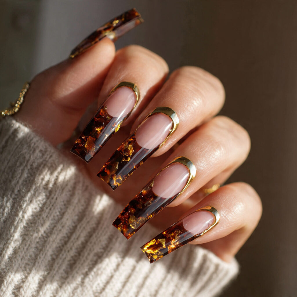 Tortoiseshell French Tips