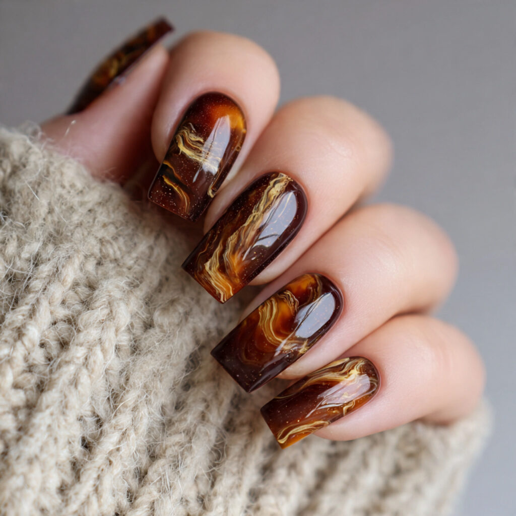 Tortoiseshell Nails