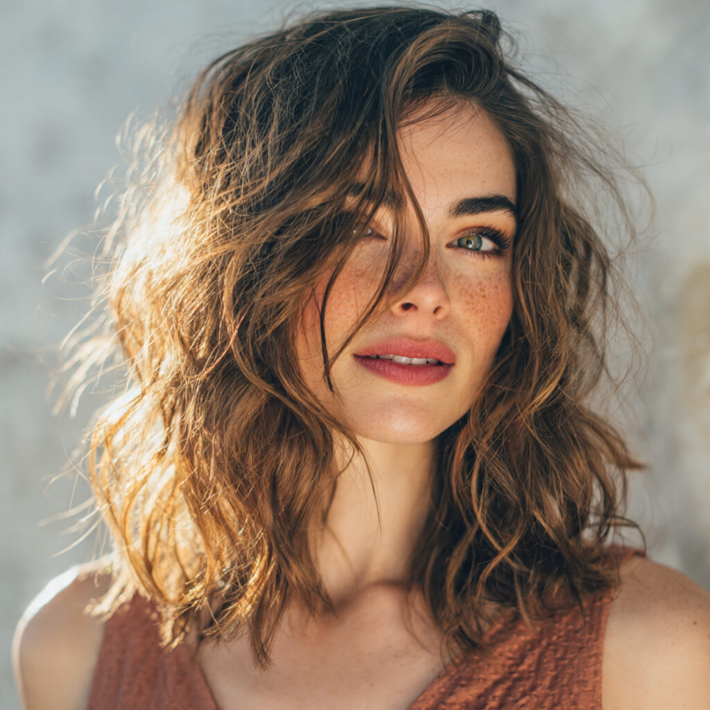 Tousled Shoulder Waves