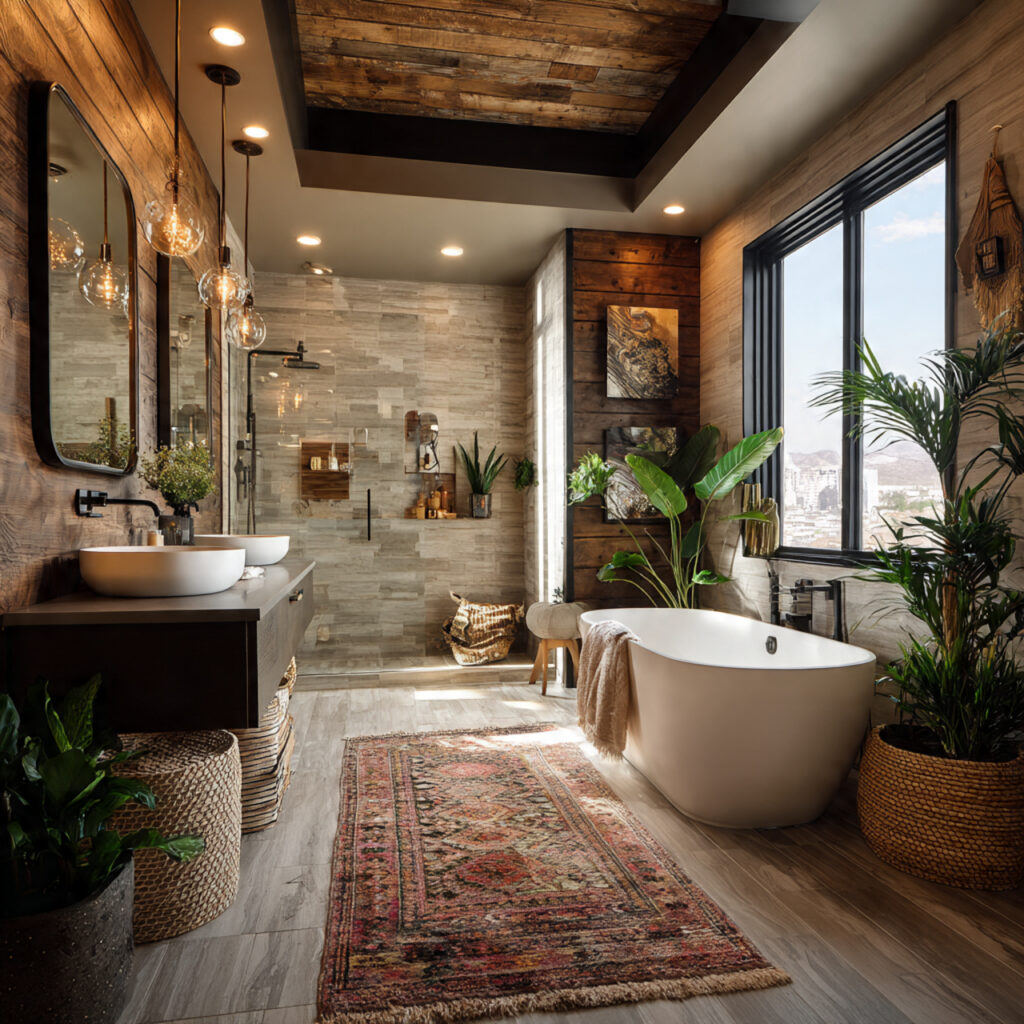 22 Stunning Bathroom Makeover Ideas 21 Transform the Ceiling