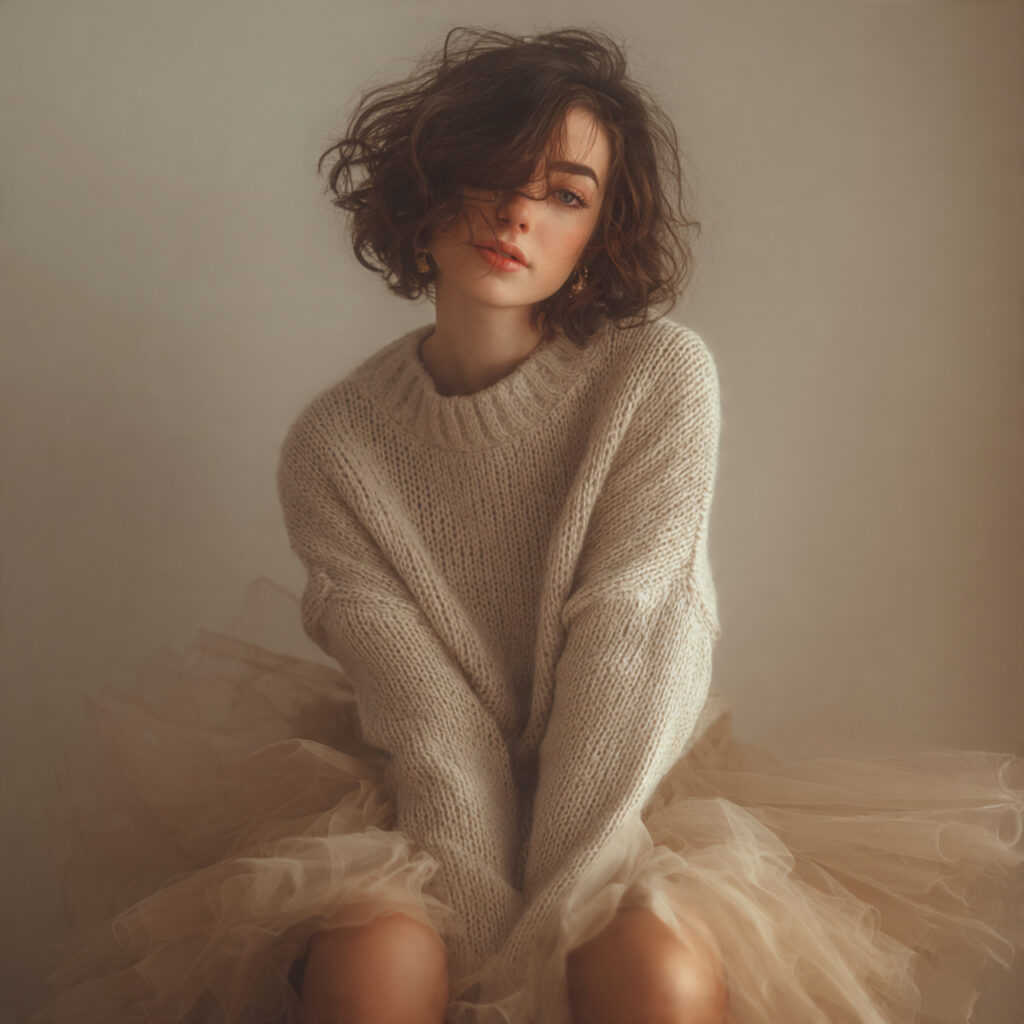 Tulle Skirts with Cozy Sweaters
