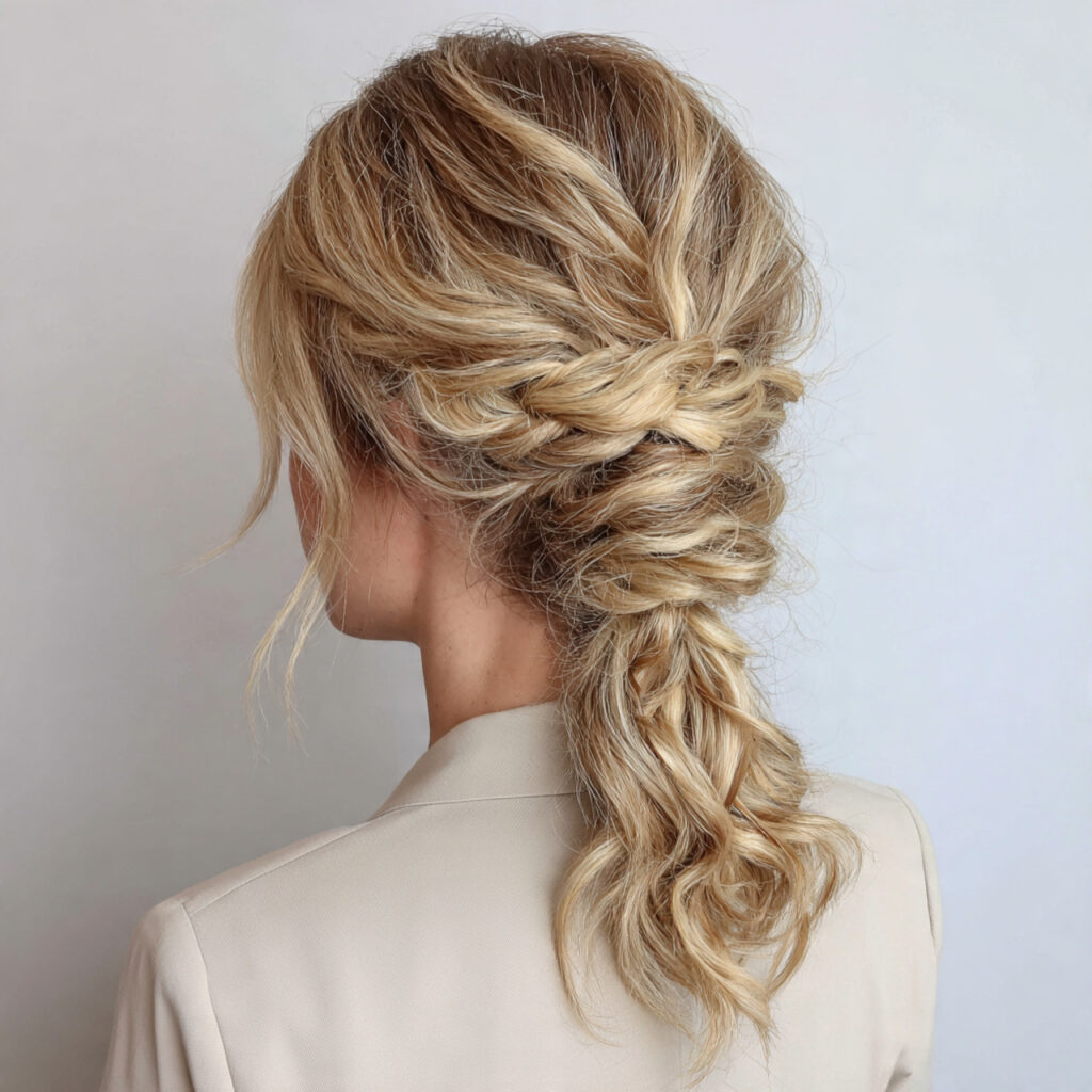 Twisted Low Ponytail