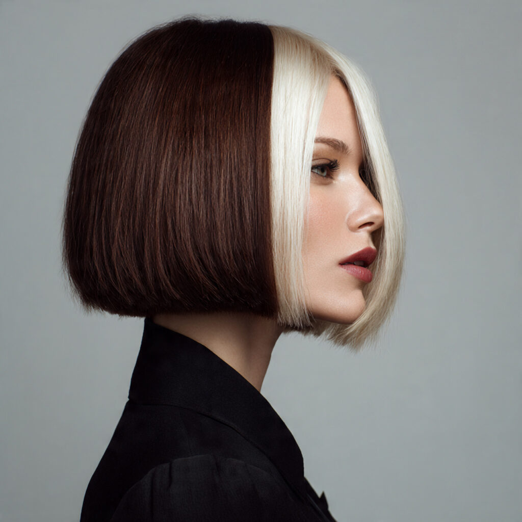 Two-Tone Undercut Bob