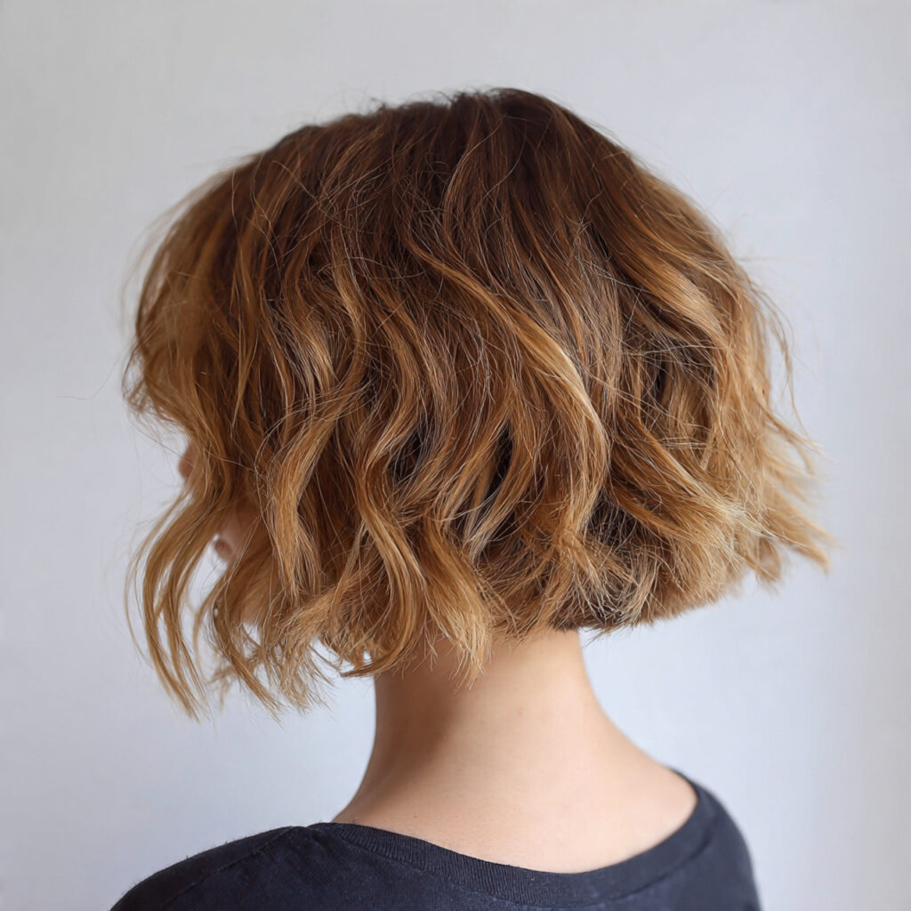 Wavy Undercut Bob
