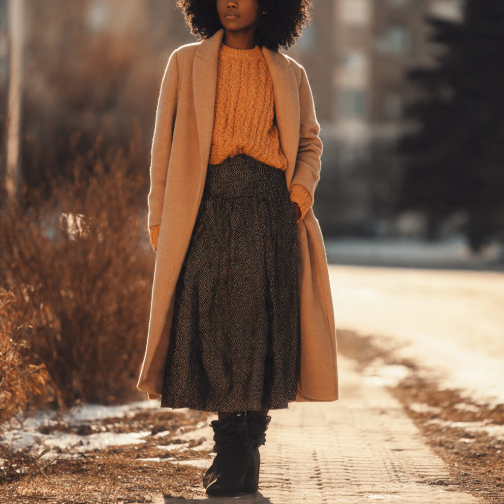 Winter Skirt Outfit
