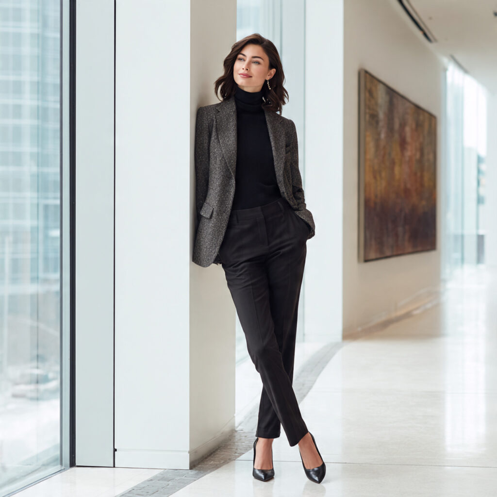 Office-appropriate winter attire