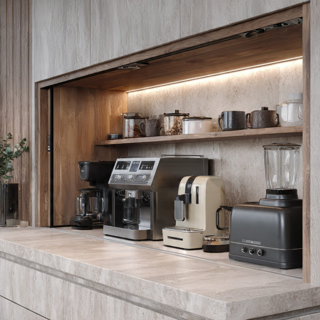 25 Creative Kitchen Storage Solutions for Every Home 19 Appliance Garages