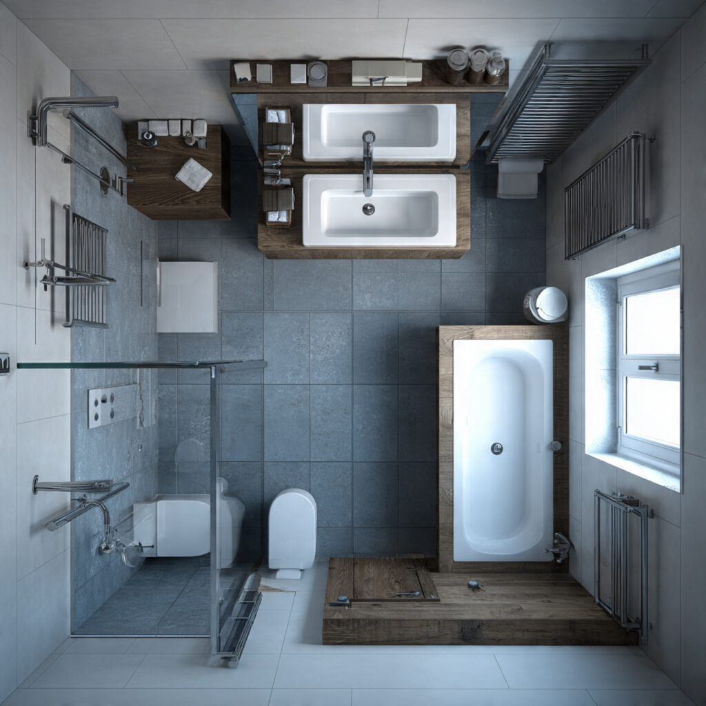 Bathroom layout