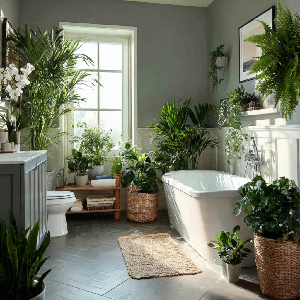 Bathroom plants