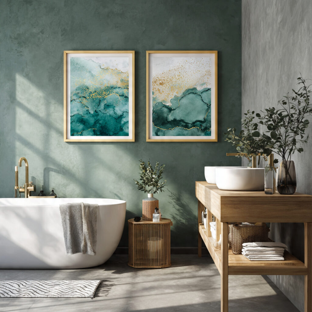 Bathroom wall art