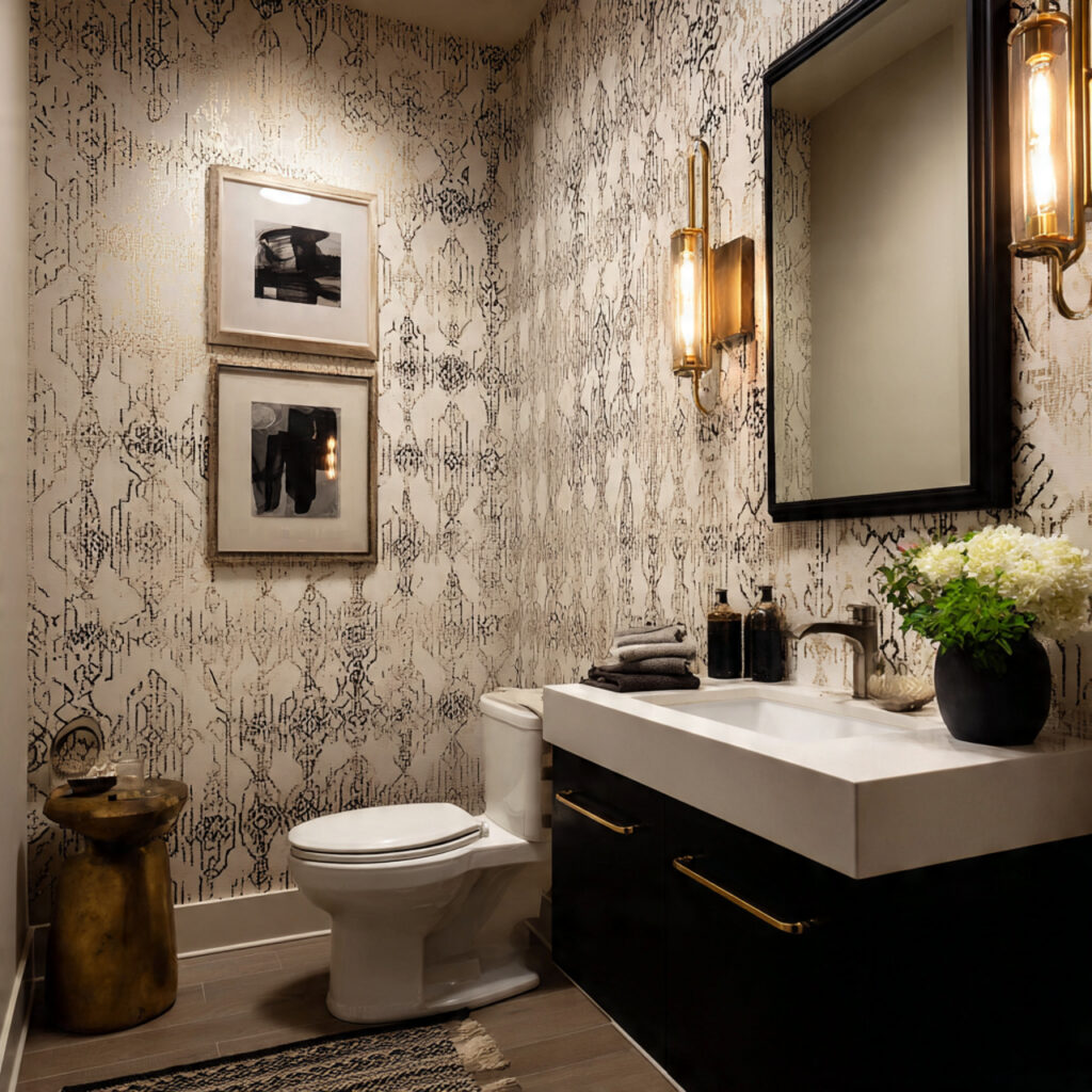 Bathroom wallpaper