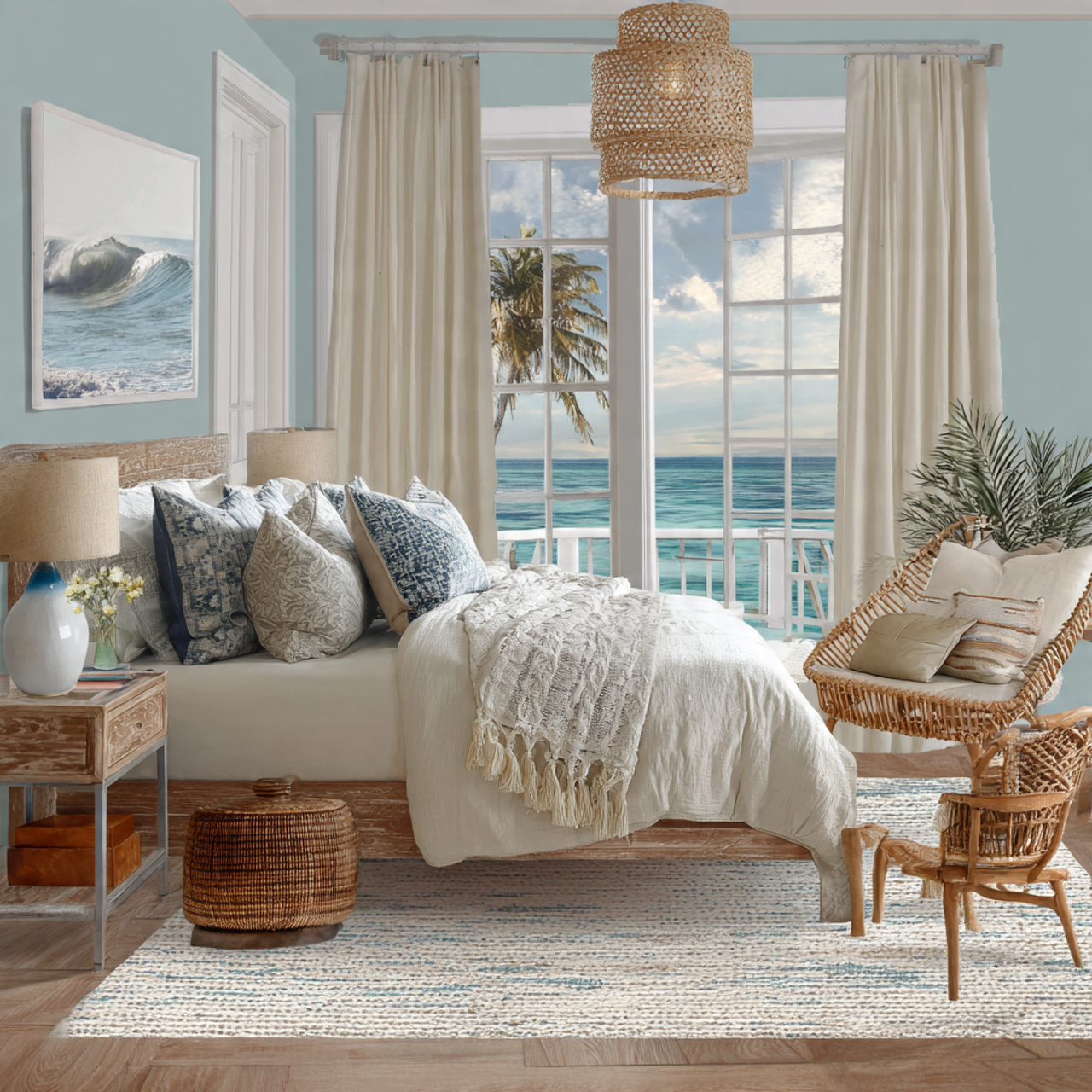 25 Beachy Bedroom Ideas to Create a Calm, Coastal Escape at Home 32 Beachy Bedroom