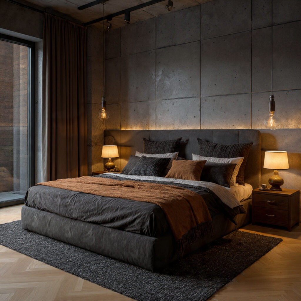 Black and Brown Bedroom