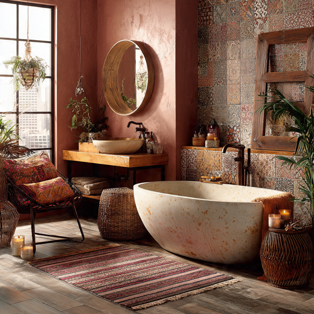 Create a Relaxed Boho Bathroom: 25 Inspiring Décor Ideas You’ll Love 29 Boho Bathroom