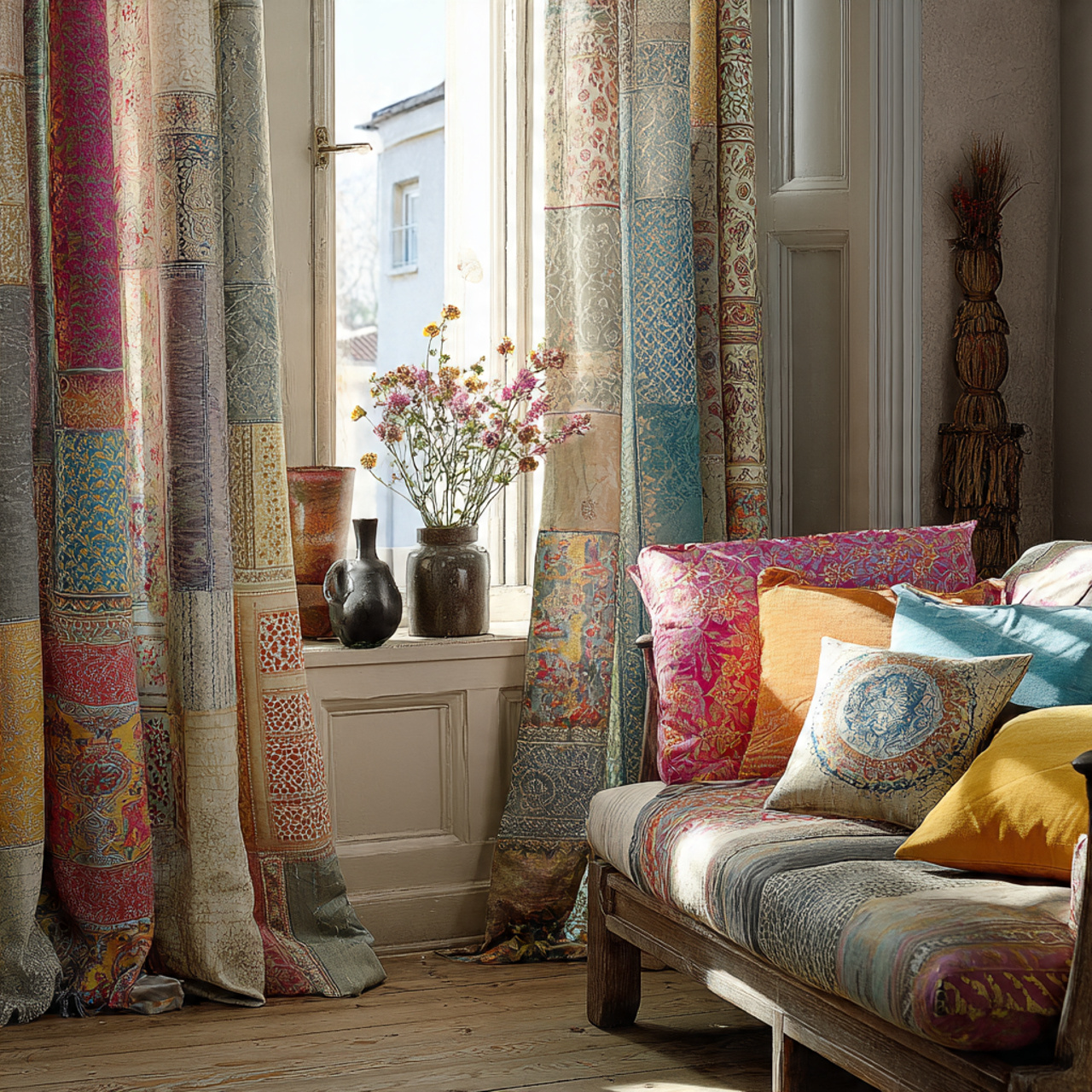 25 Boho Curtains Inspiration: Patterns, Colors & Unique Designs 28 Boho Curtains