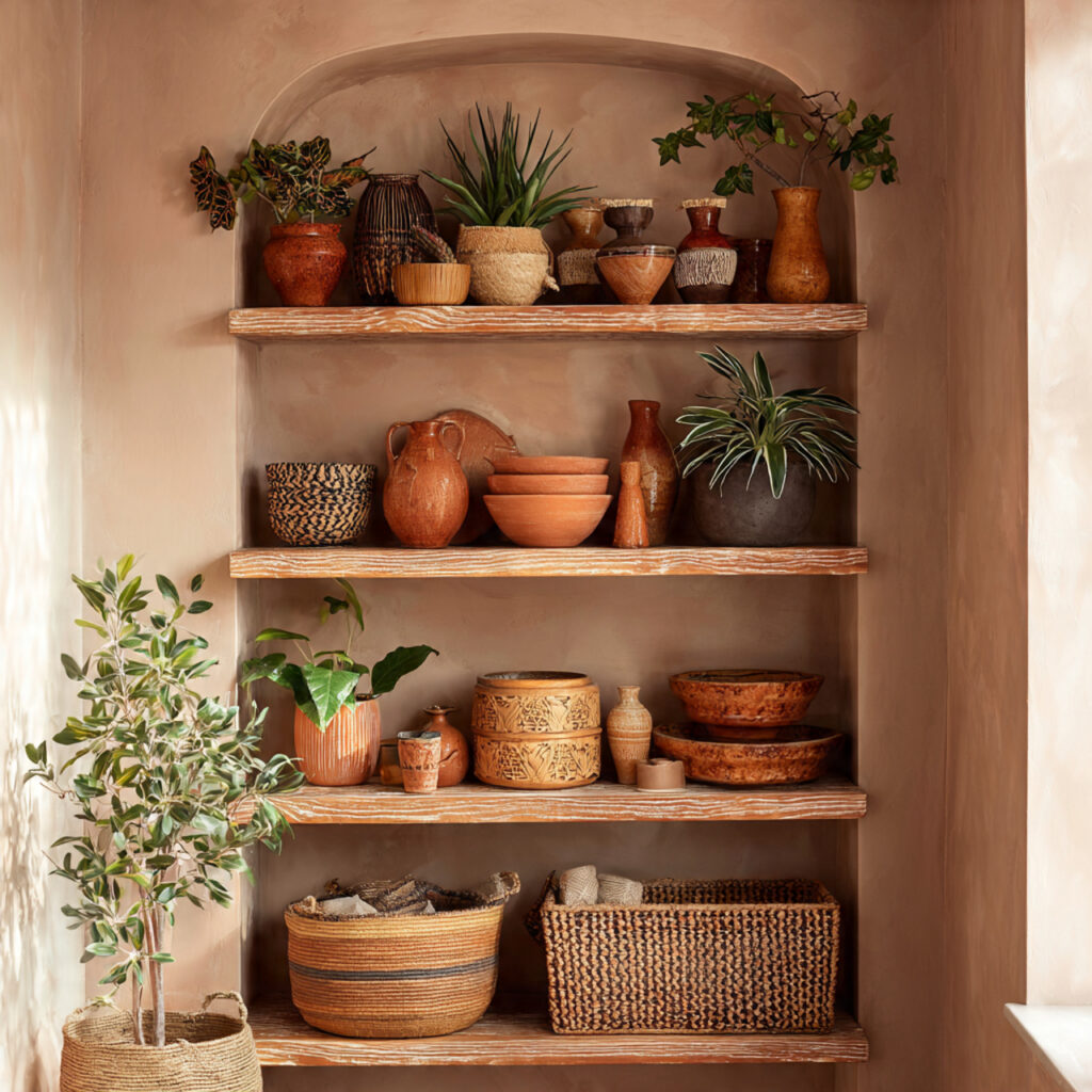 25 Bathroom Shelf Decor Ideas to Refresh Your Space Instantly 6 Boho Layers