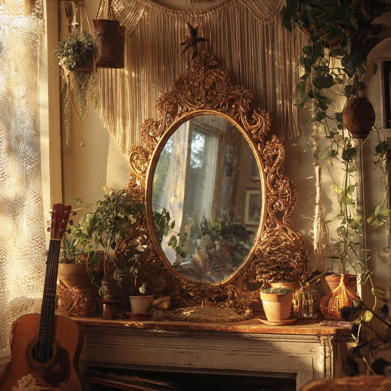 23 Stunning Boho Mirror Ideas to Elevate Every Room Instantly 27 Boho Mirror