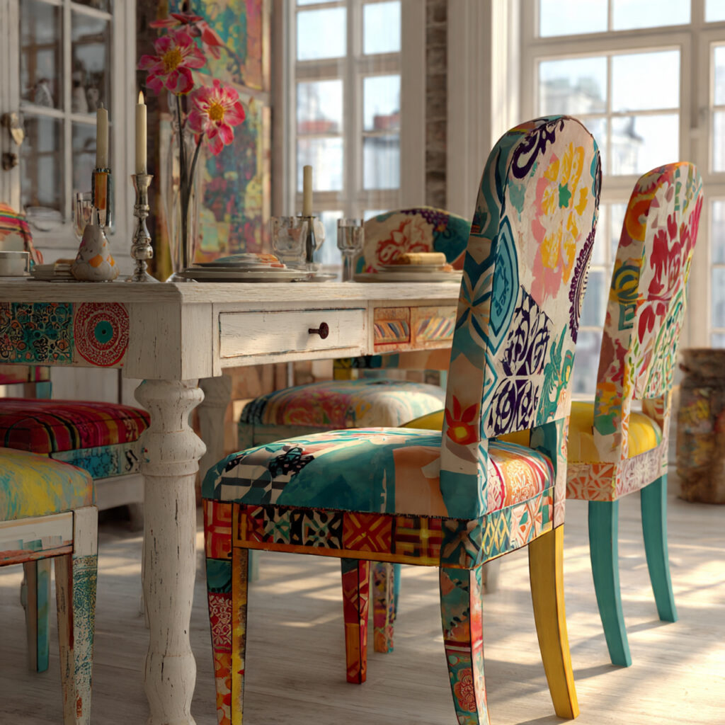 25 Best Painted Furniture Ideas to Transform Your Home 14 Bold Patterns on Chairs