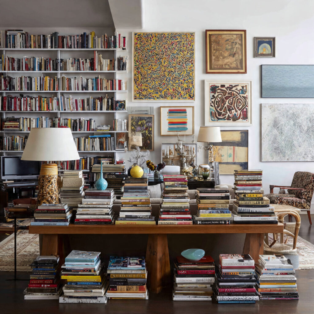 25 Stylish Eclectic Decor Tips for a Bold, Unique Home Design 14 Books as Decor