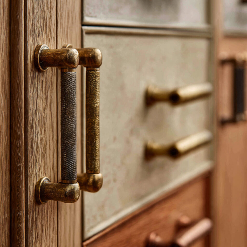 25 Earthy Kitchen Design Ideas That Bring Warmth and Natural Beauty Home 20 Brass or Aged Metal Hardware