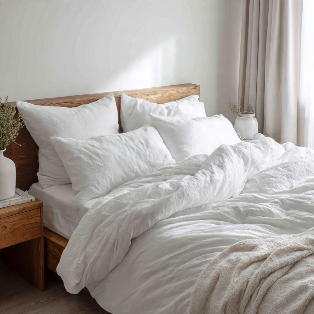 25 Breezy Summer Bedroom Inspiration for a Light and Airy Retreat 9 Breathable Mattress Protector