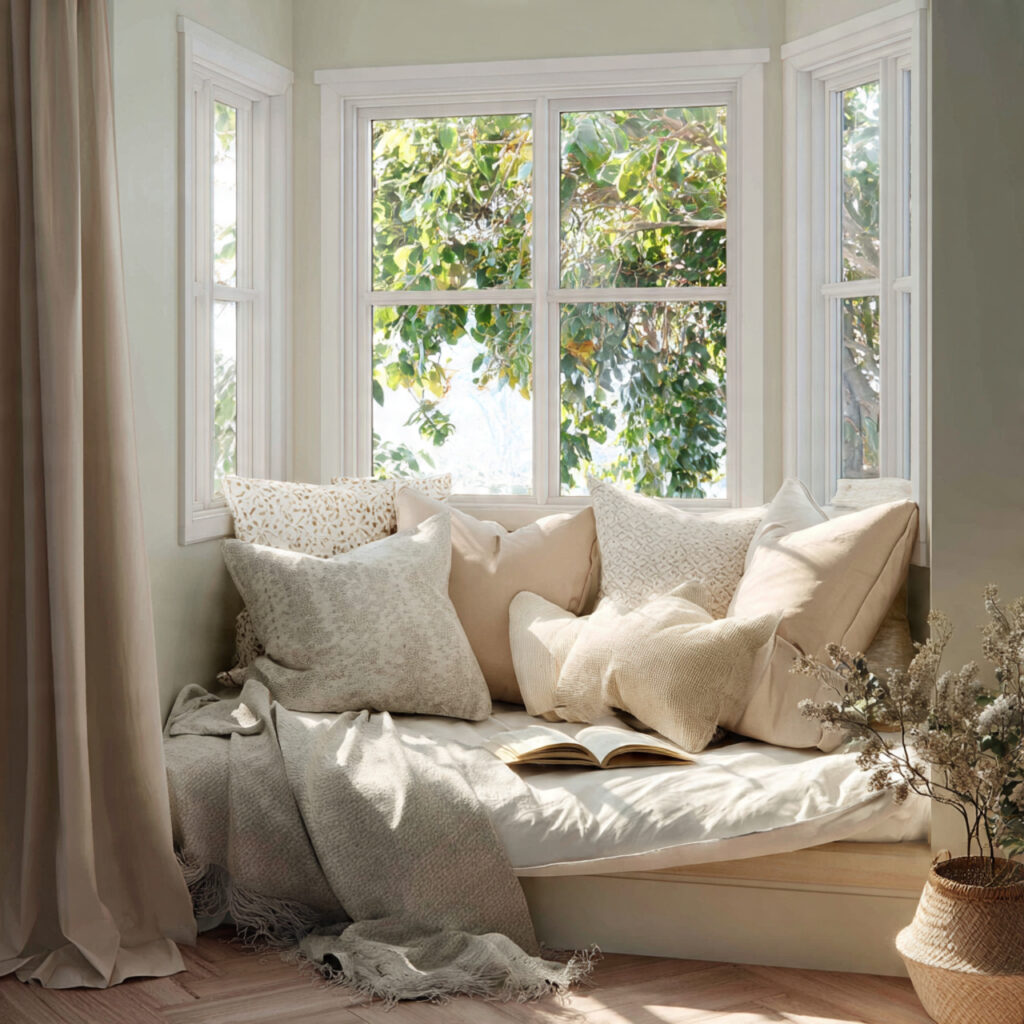 25 Breezy Summer Bedroom Inspiration for a Light and Airy Retreat 18 Breezy Window Seating